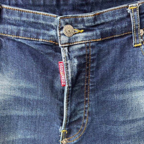 Dsquared2 Distressed Denim Jeans – Men’s Size 52 – Blue Wash - Picture 4 of 10